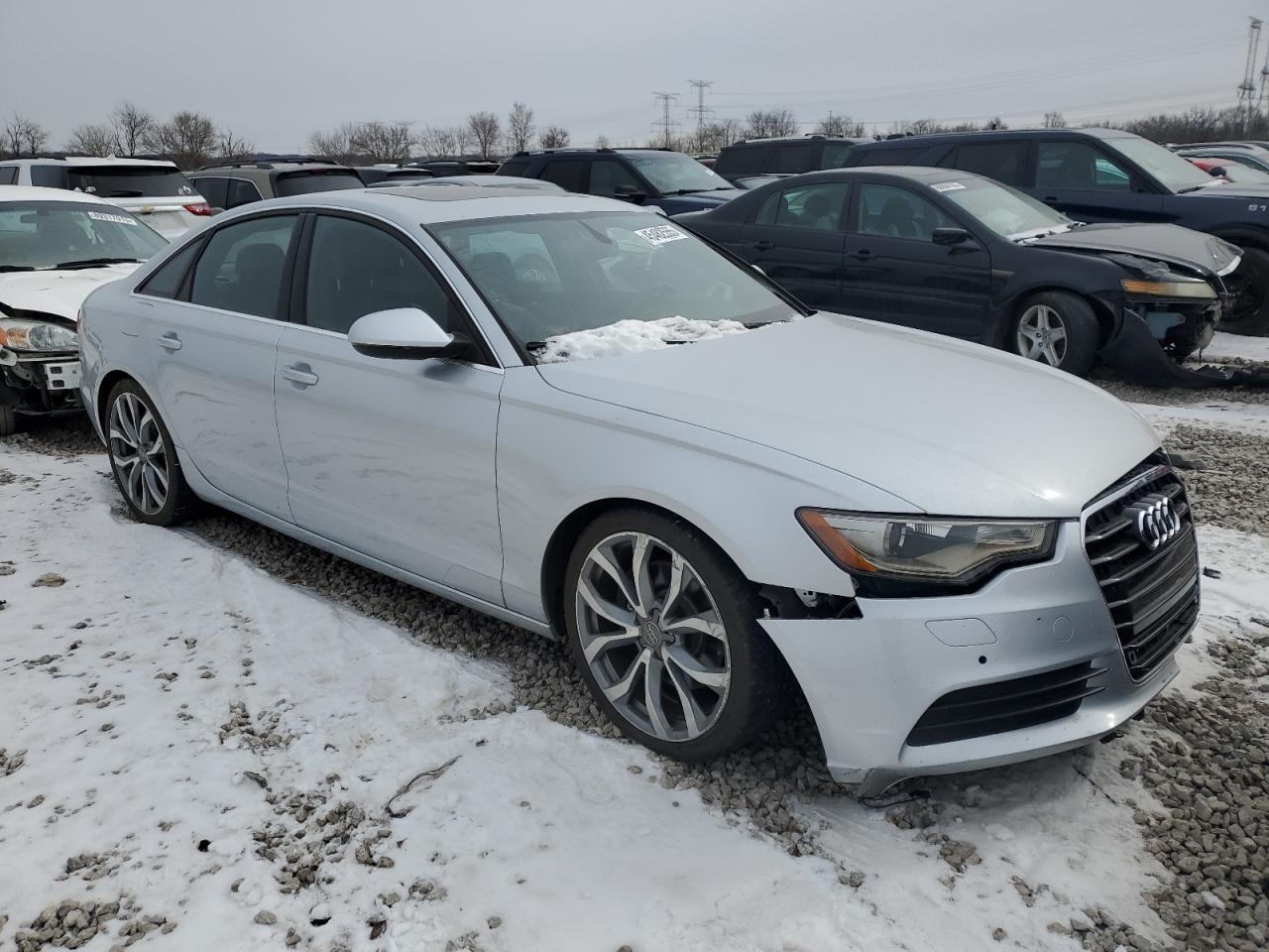 2014 Audi A6 VIN WAUDFAFC4EN055663 Copart auction photo, normal wear damage thumbnail 4