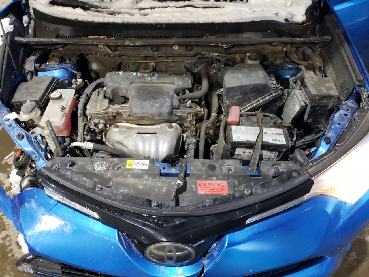 2017 Toyota RAV 4 VIN JTMBFREV9HJ134141 Copart auction photo, front end / side damage thumbnail 12