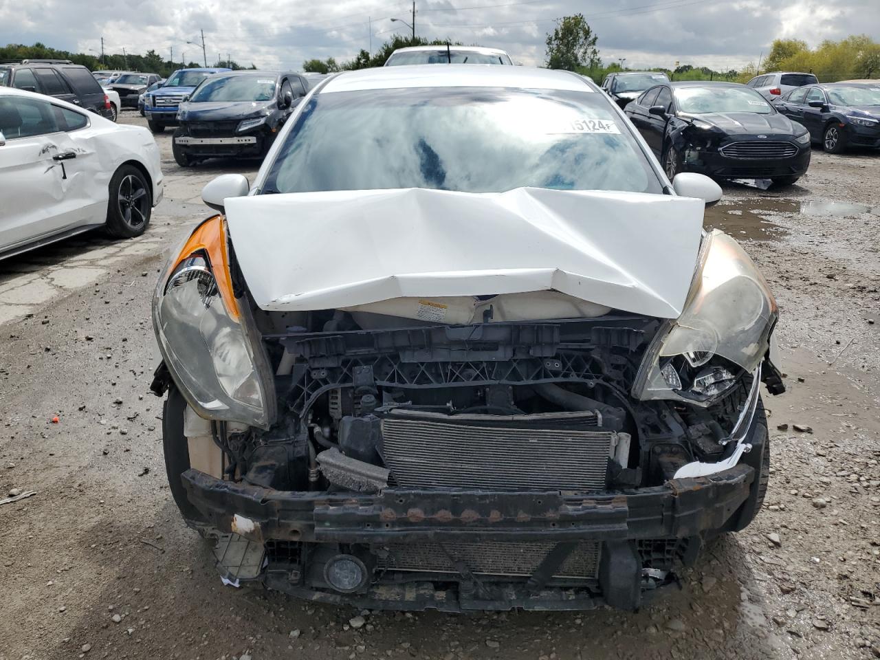 2013 KIA Rio VIN KNADM5A30D6223473 Copart auction photo, front end / minor dent/scratches damage thumbnail 5