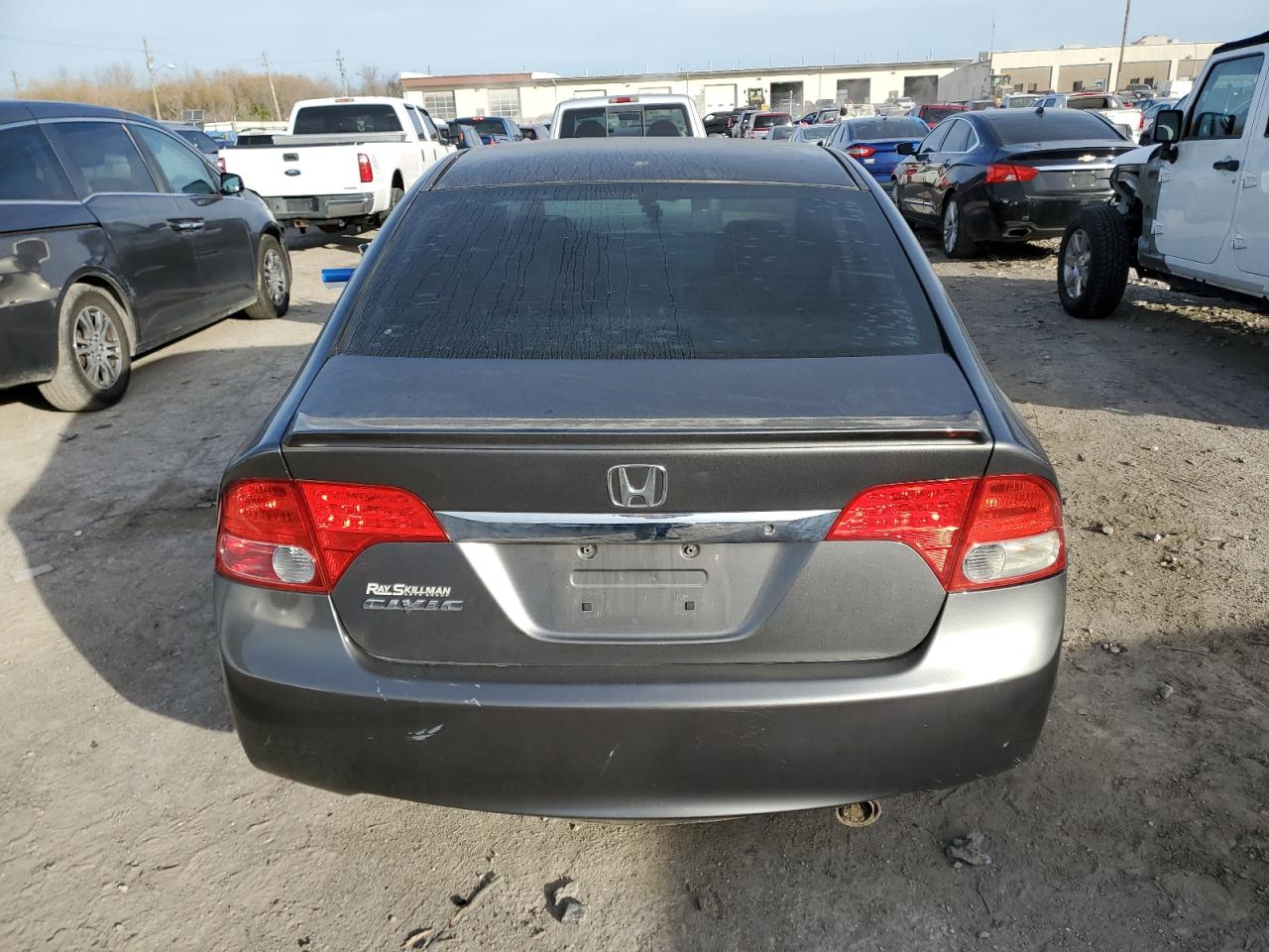 2010 Honda Civic VIN 2HGFA1F66AH315814 Copart auction photo, front end / rear end damage thumbnail 6