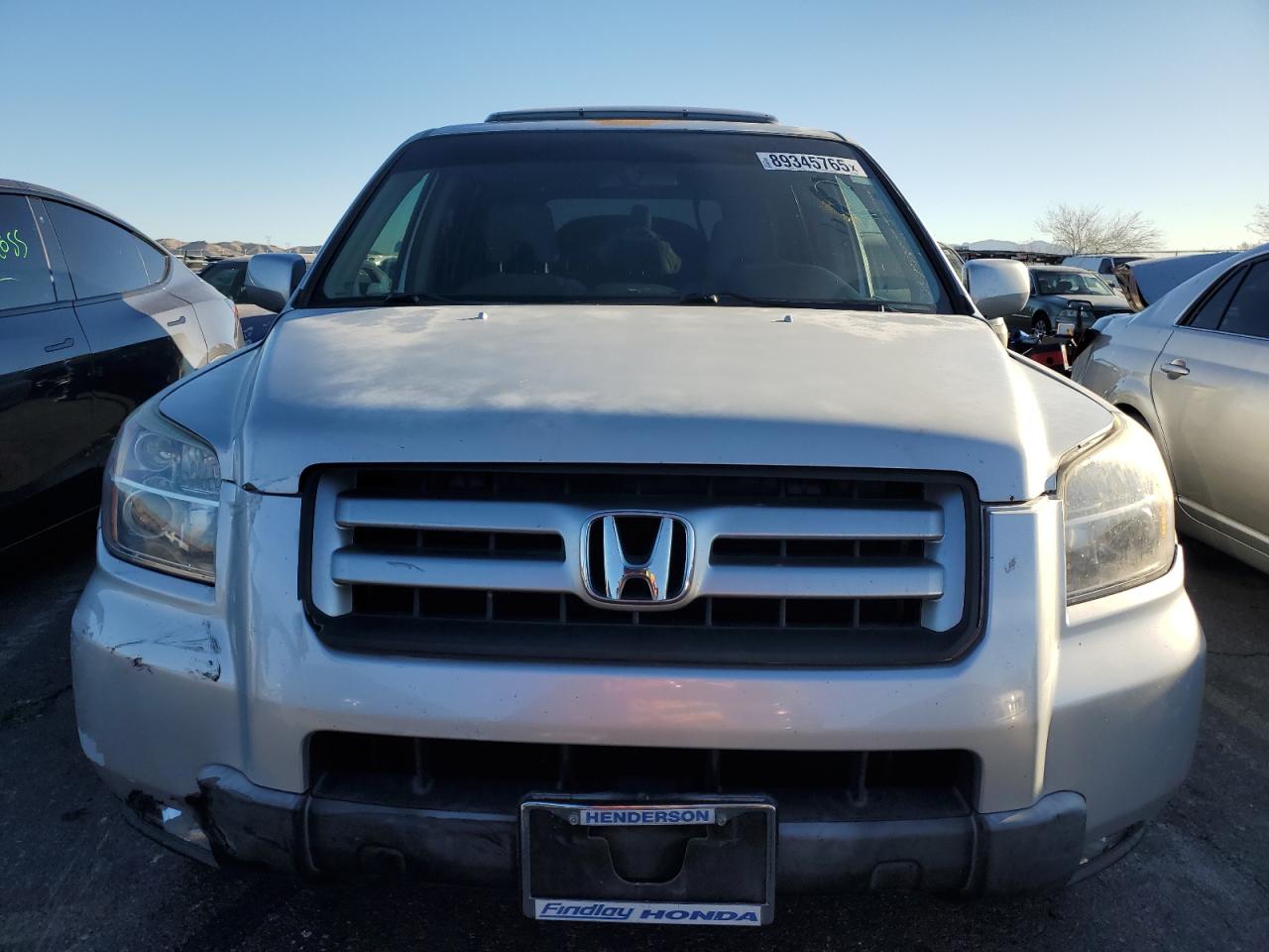 2008 Honda Pilot VIN 5FNYF28318B020038 Copart auction photo, front end damage thumbnail 5