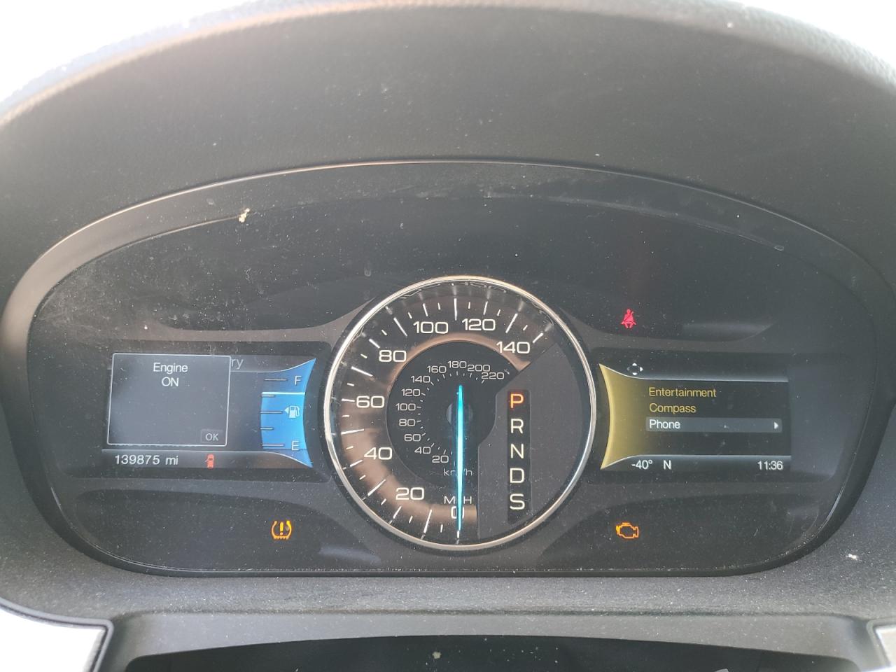 2014 Ford Edge VIN 2FMDK3JC0EBA74705 Copart auction photo, front end / all over damage thumbnail 9