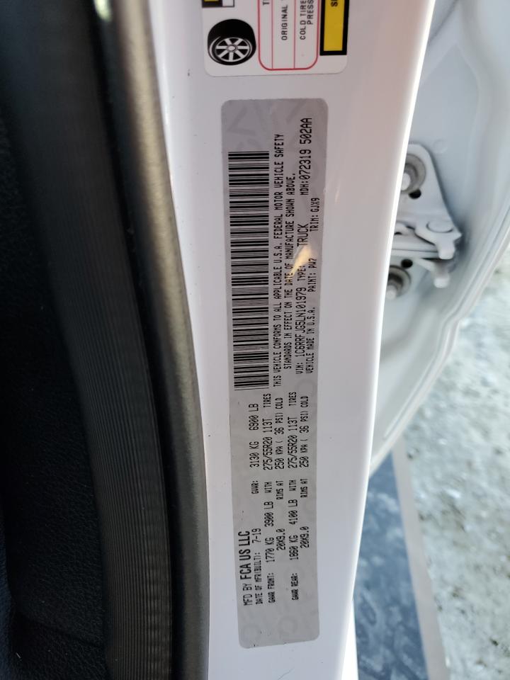 2020 RAM 1500 VIN 1C6RRFJG5LN101979 Copart auction photo, mechanical / front end damage thumbnail 13