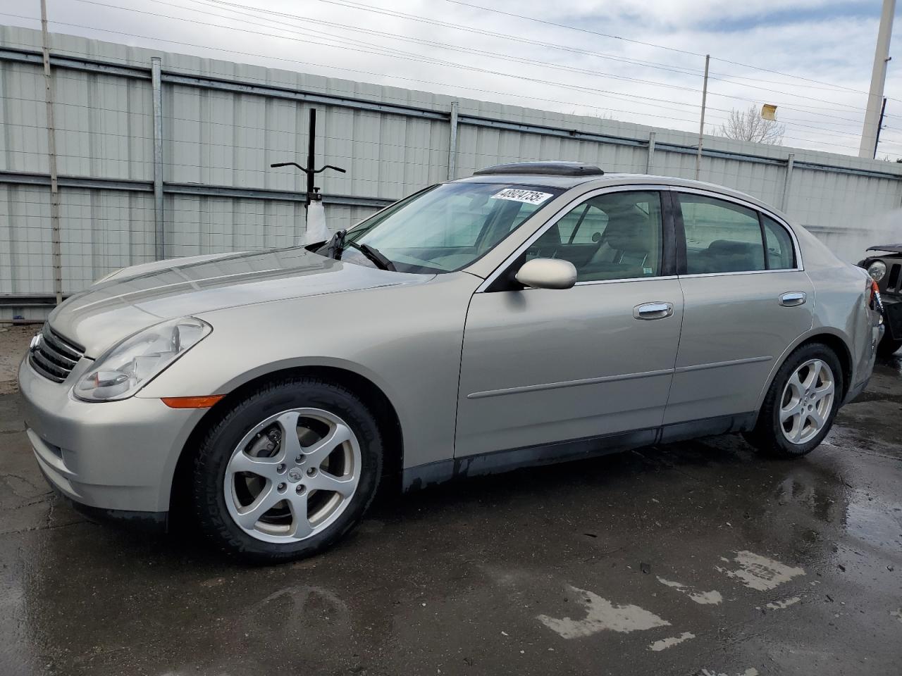 2003 Infiniti G VIN JNKCV51E53M306676