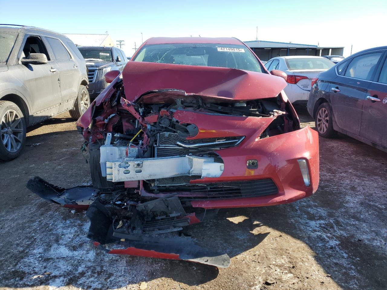 2014 Toyota Prius VIN JTDZN3EU8E3324535 Copart auction photo, front end damage thumbnail 5