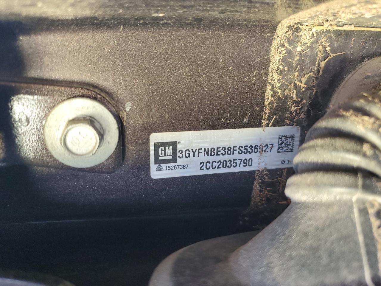 2015 Cadillac SRX VIN 3GYFNBE38FS536927 Copart auction photo, water/flood damage thumbnail 13
