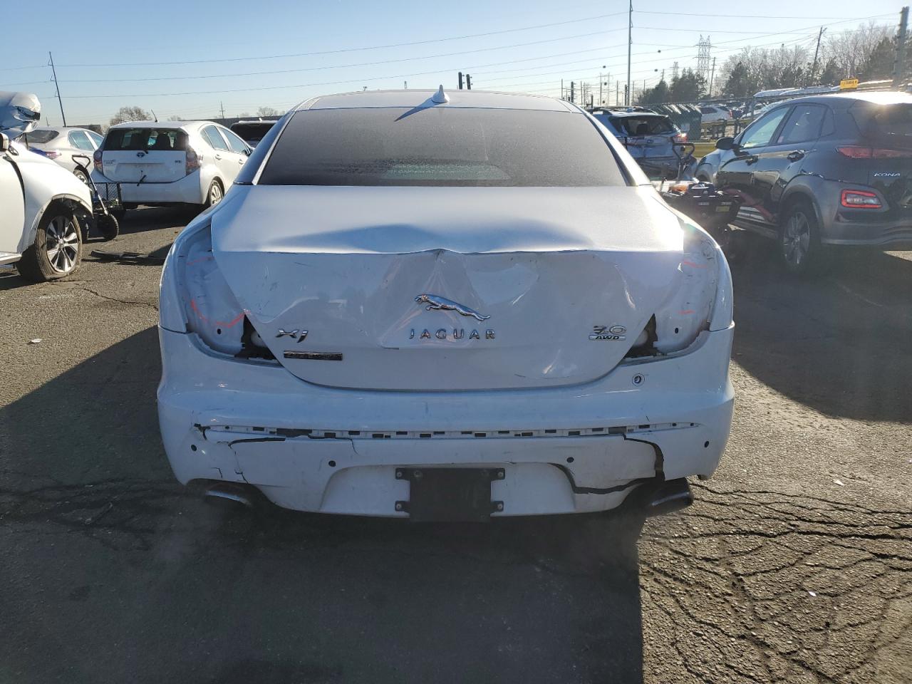 2013 Jaguar XJ VIN SAJWJ1CD7D8V46315 Copart auction photo, rear end damage thumbnail 6