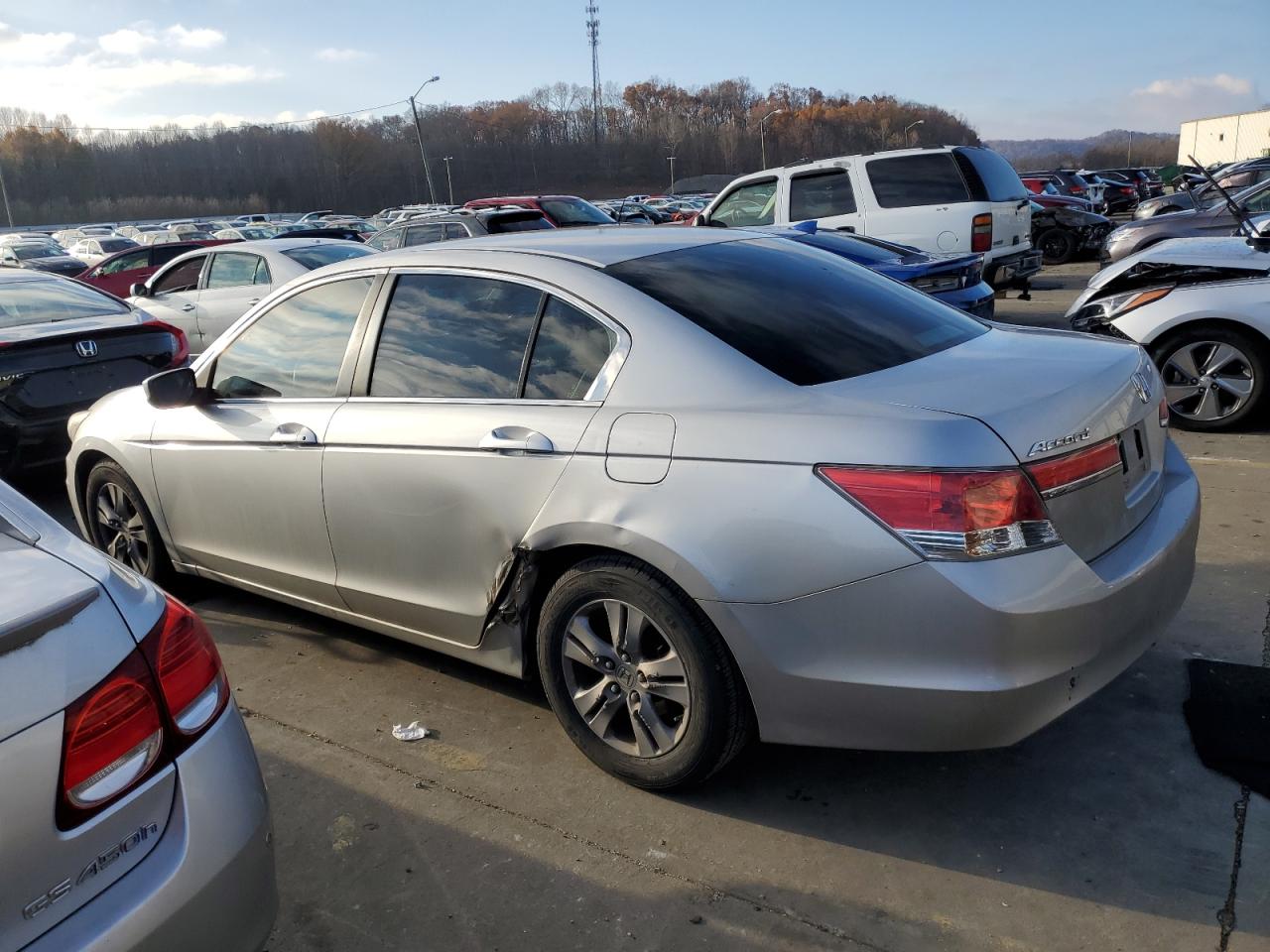 2012 Honda Accord VIN 1HGCP2F66CA197336 Copart auction photo, rear end damage thumbnail 2