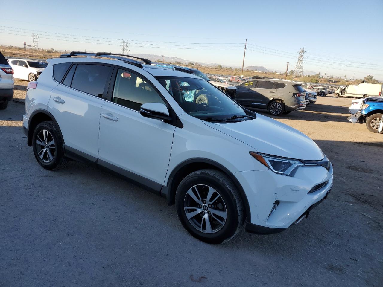 2018 Toyota RAV 4 VIN JTMWFREV0JD118612 Copart auction photo, front end / mechanical damage thumbnail 4