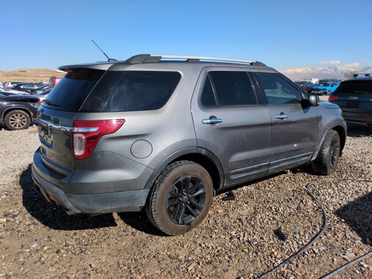 2014 Ford Explorer VIN 1FM5K8D87EGC07090 Copart auction photo, front end / side damage thumbnail 3