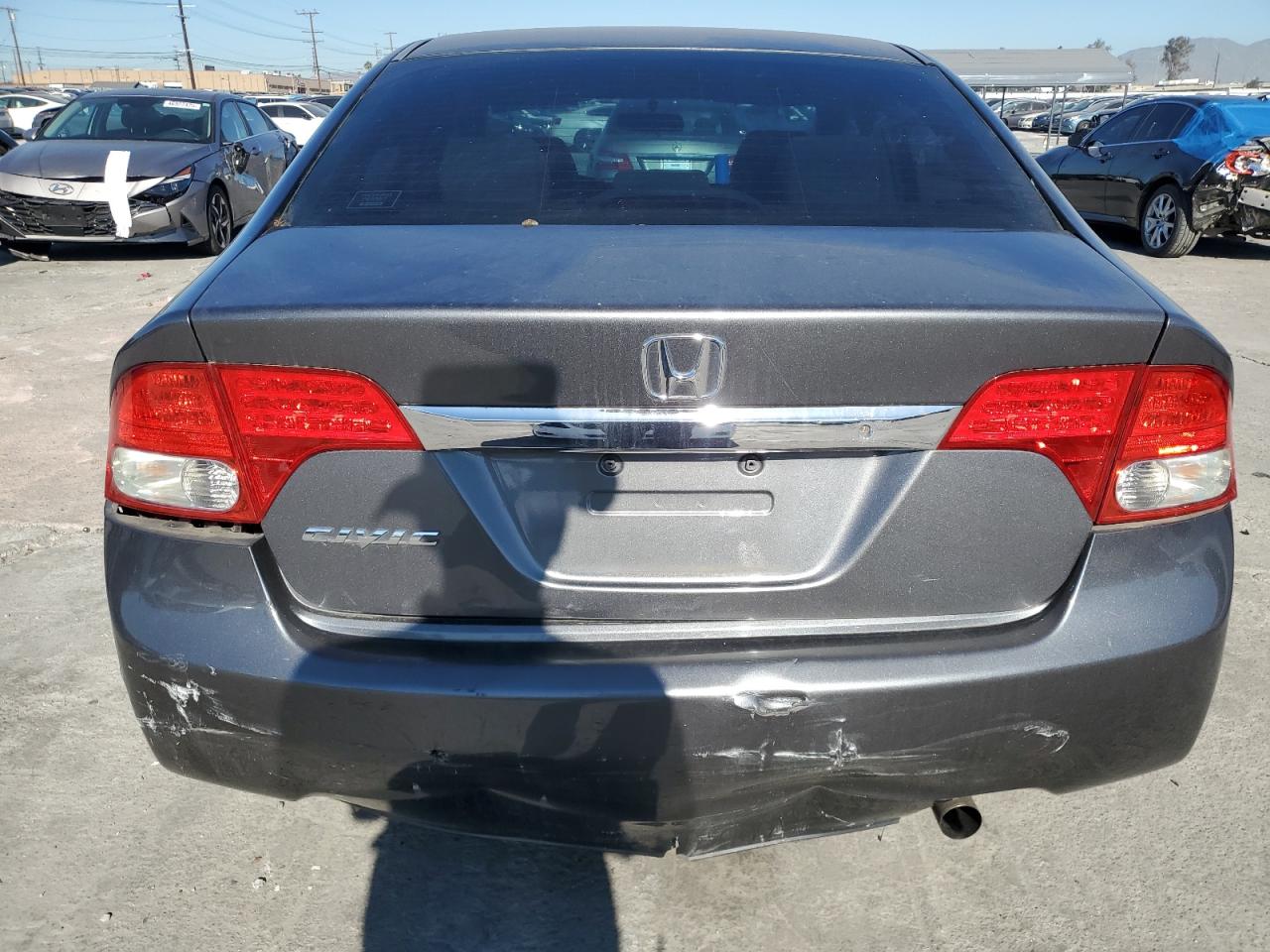 2010 Honda Civic VIN 2HGFA1F5XAH330307 Copart auction photo, front end / rear end damage thumbnail 6