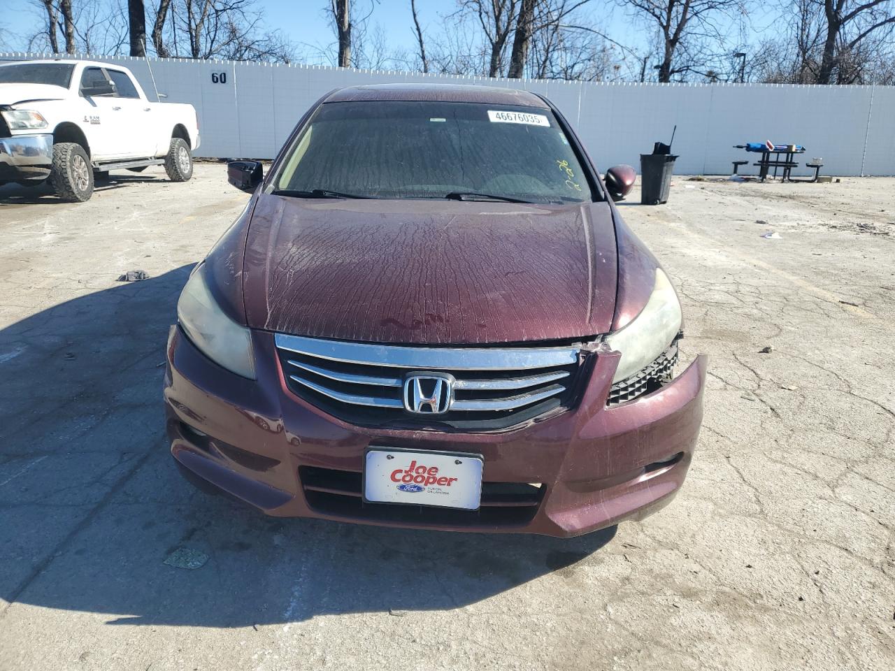 2011 Honda Accord VIN 1HGCP3F80BA012686 Copart auction photo, all over damage thumbnail 5