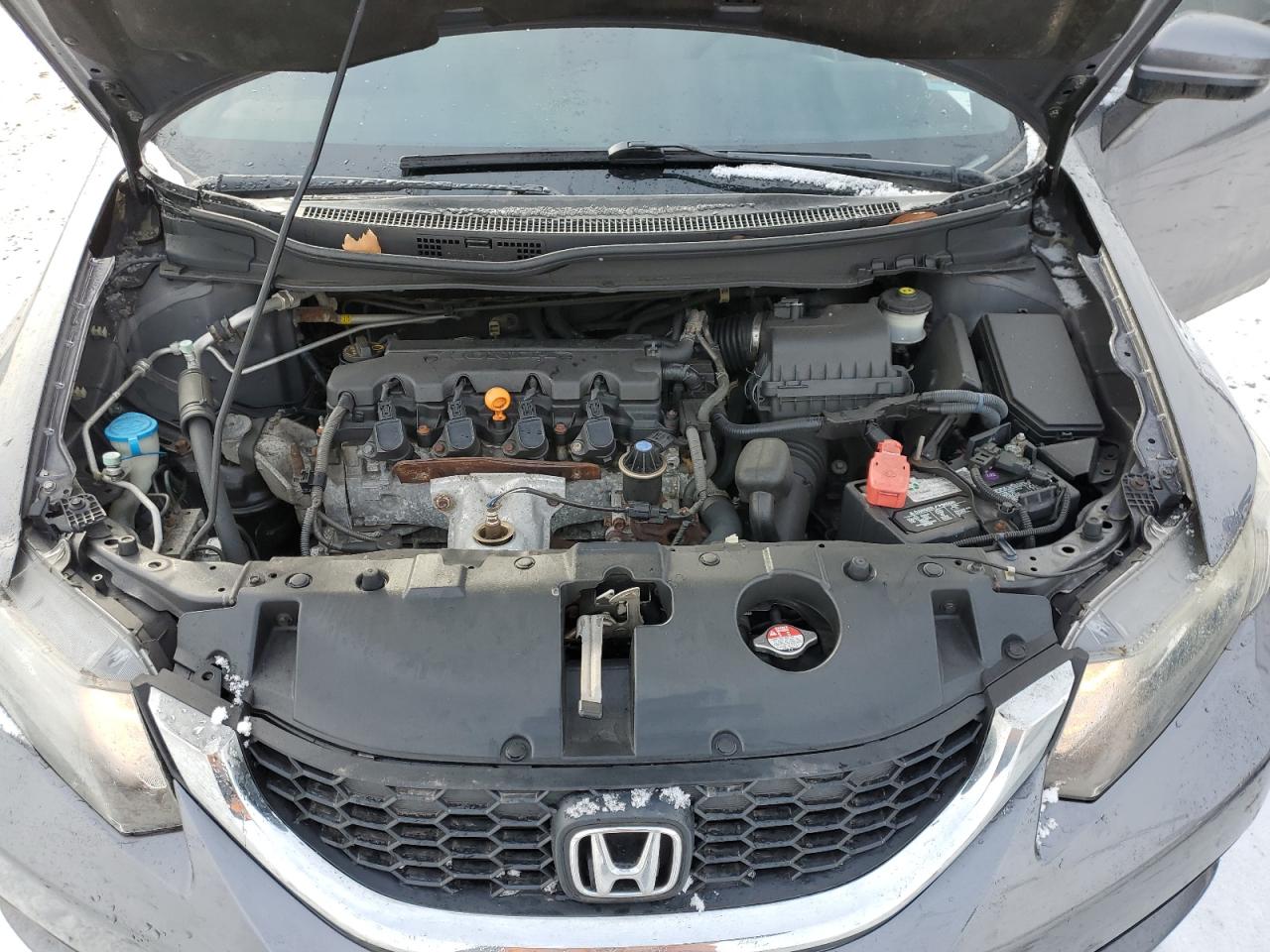 2015 Honda Civic VIN 2HGFB2F50FH509840 Copart auction photo, front end damage thumbnail 11