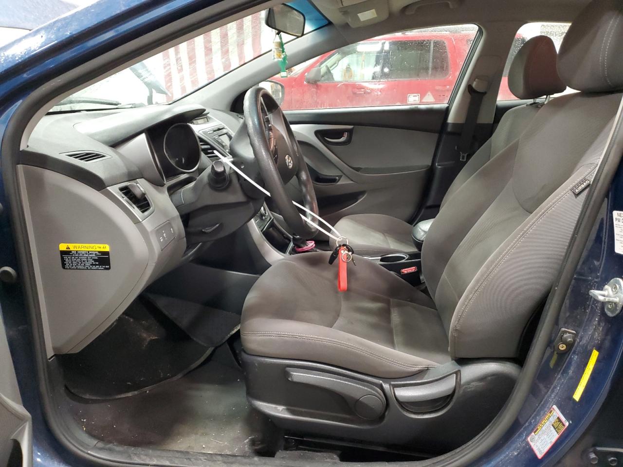 2014 Hyundai Elantra VIN KMHDH4AE5EU195696 Copart auction photo, front end damage thumbnail 7
