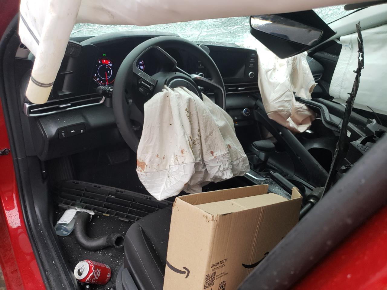 2023 Hyundai Elantra VIN KMHLM4AG3PU584624 Copart auction photo, biohazard/chemical / rollover damage thumbnail 8