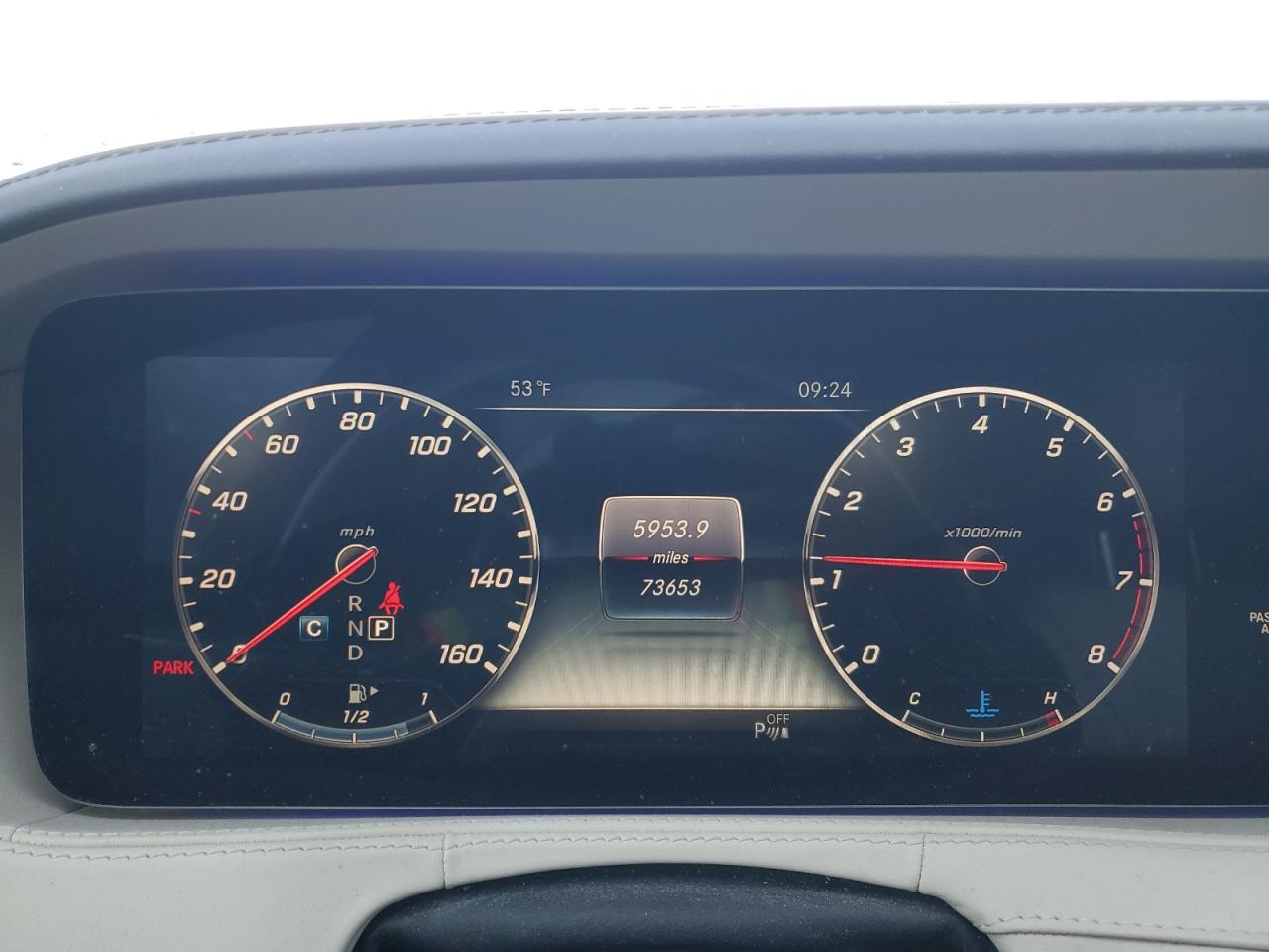 2019 Mercedes-Benz S-klasse VIN WDDUG8DB6KA474822 Copart auction photo, front end damage thumbnail 9