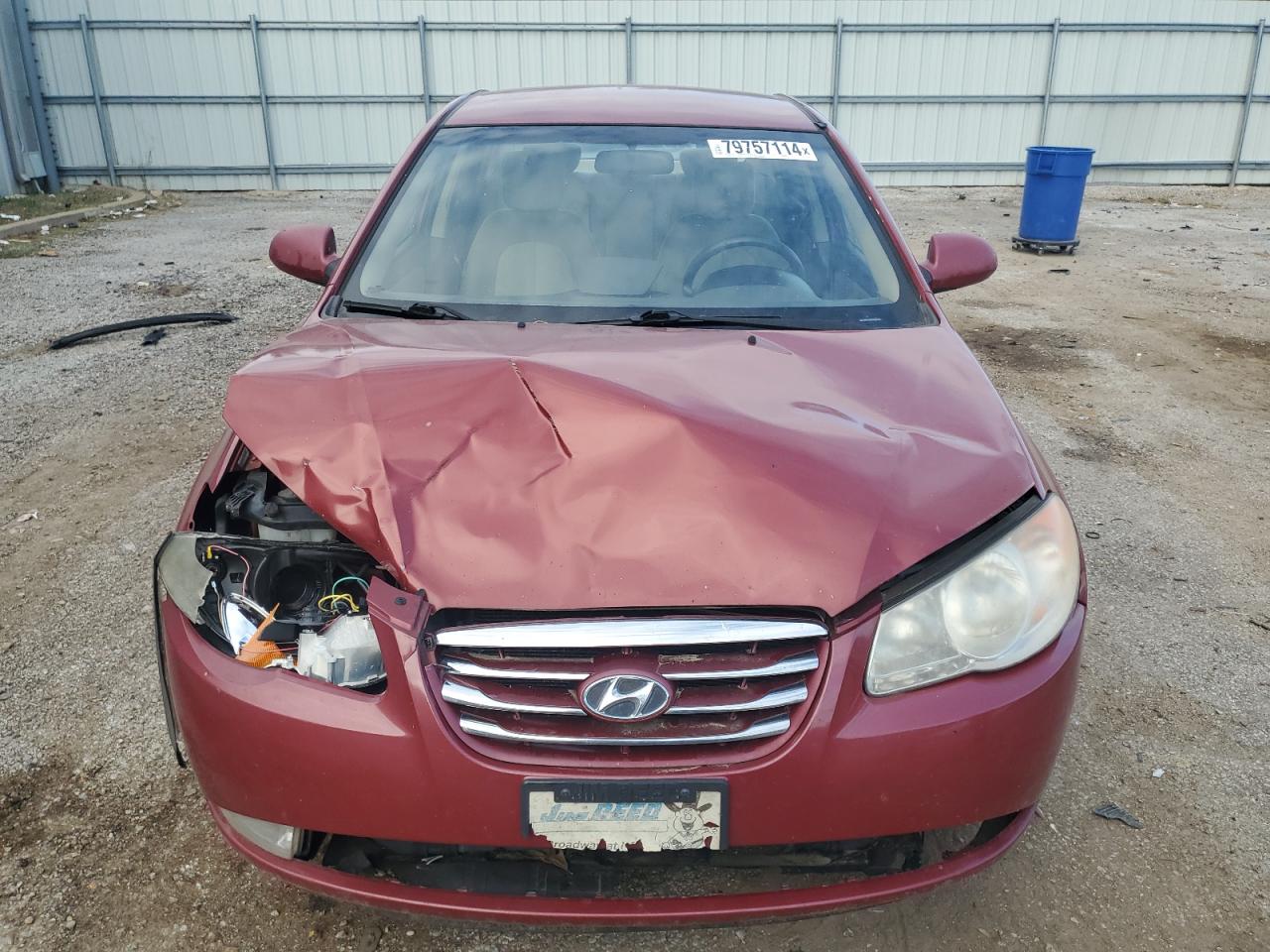2010 Hyundai Elantra VIN KMHDU4AD9AU164965 Copart auction photo, front end damage thumbnail 5