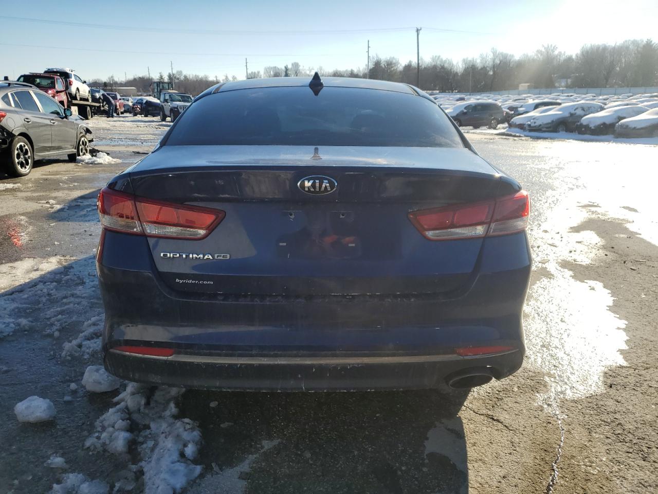 2016 KIA Optima VIN 5XXGT4L37GG083602 Copart auction photo, front end damage thumbnail 6