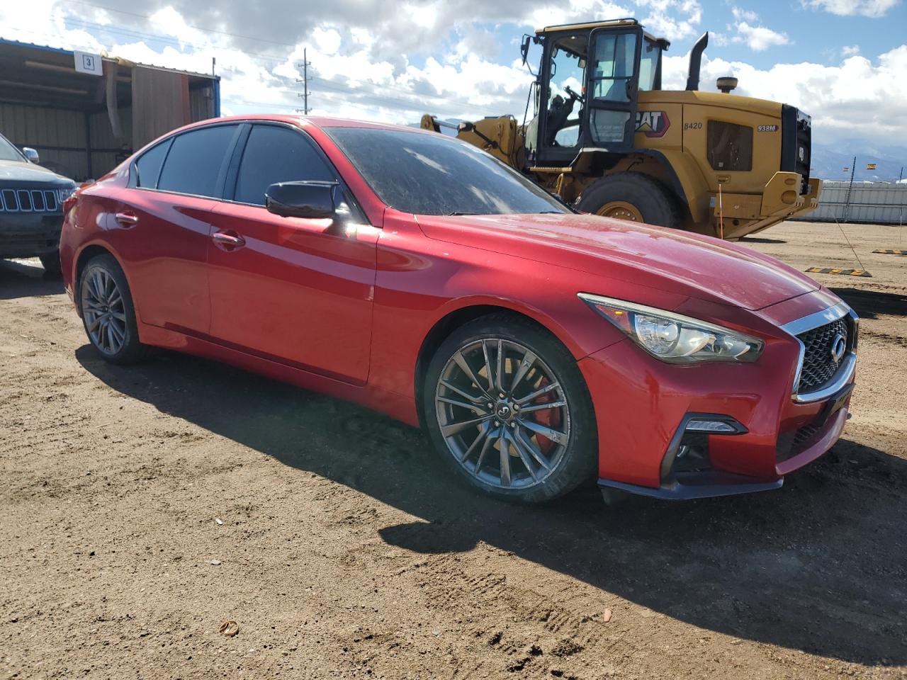 2018 Infiniti Q50 VIN JN1FV7AP7JM461385 Copart auction photo, minor dent/scratches damage thumbnail 4