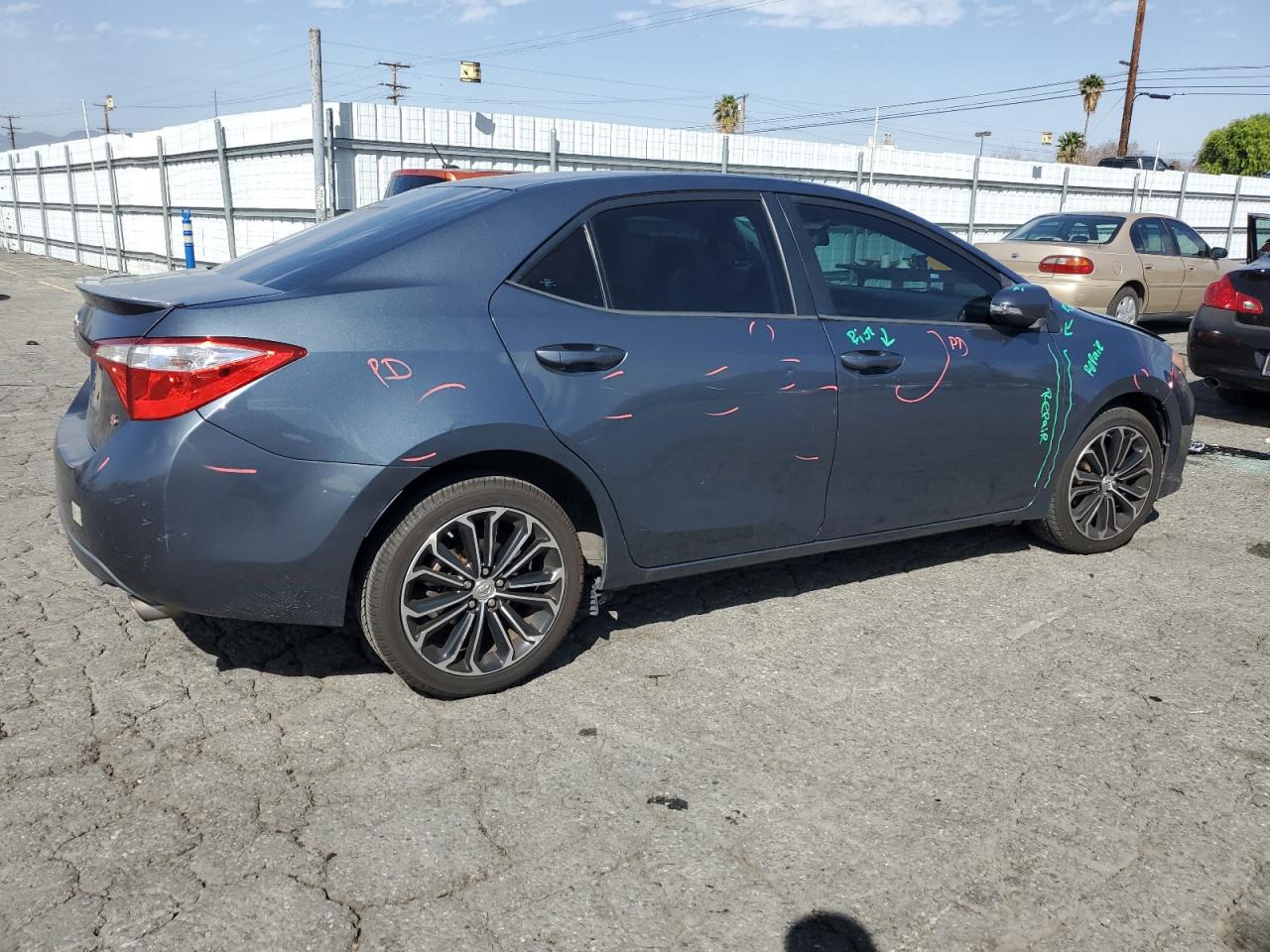 2014 Toyota Corolla VIN 2T1BURHE2EC001293 Copart auction photo, front end damage thumbnail 3
