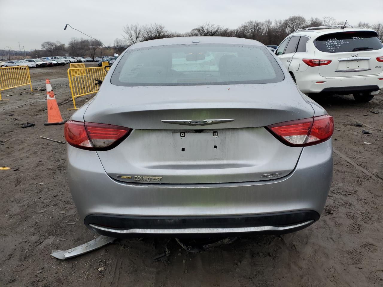 2015 Chrysler 200 VIN 1C3CCCAB4FN714901 Copart auction photo, side damage thumbnail 6