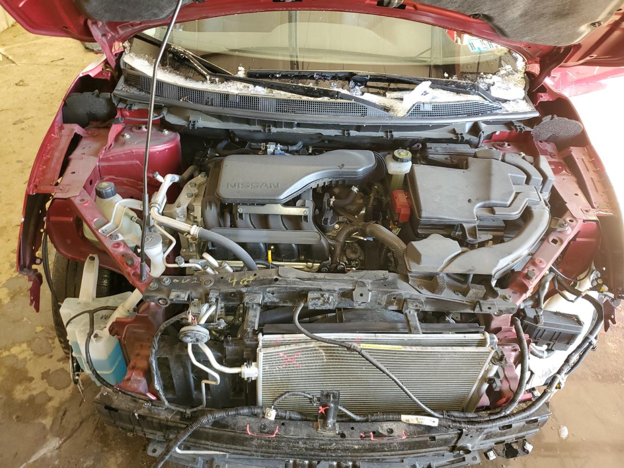2019 Nissan Rogue VIN JN1BJ1CR8KW353188 Copart auction photo, front end / side damage thumbnail 11