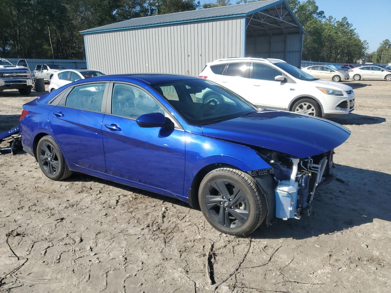 2022 Hyundai Elantra VIN KMHLM4AG7NU312154 Copart auction photo, front end damage thumbnail 4