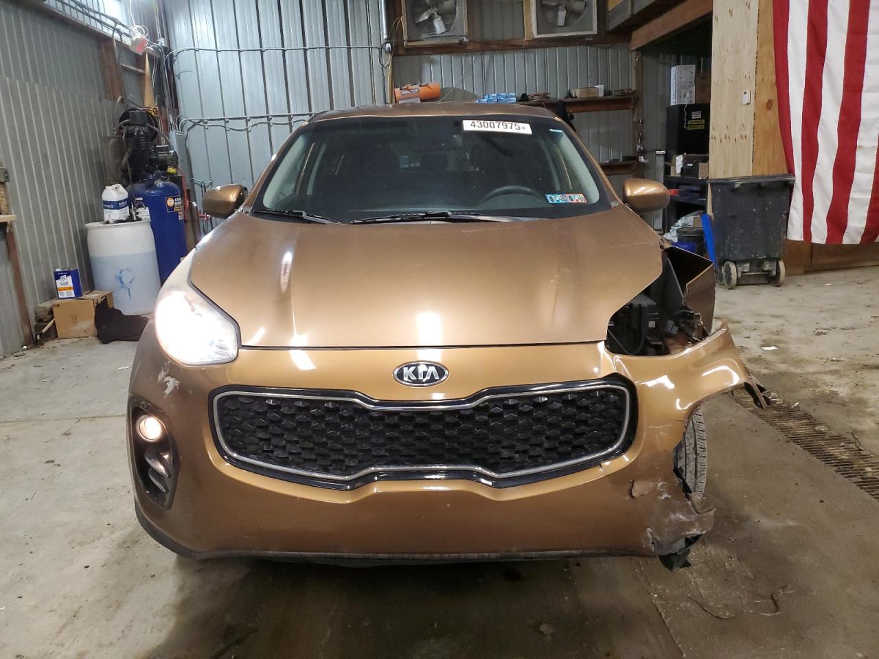 2017 KIA Sportage VIN KNDPMCAC0H7131302 Copart auction photo, undercarriage damage thumbnail 5