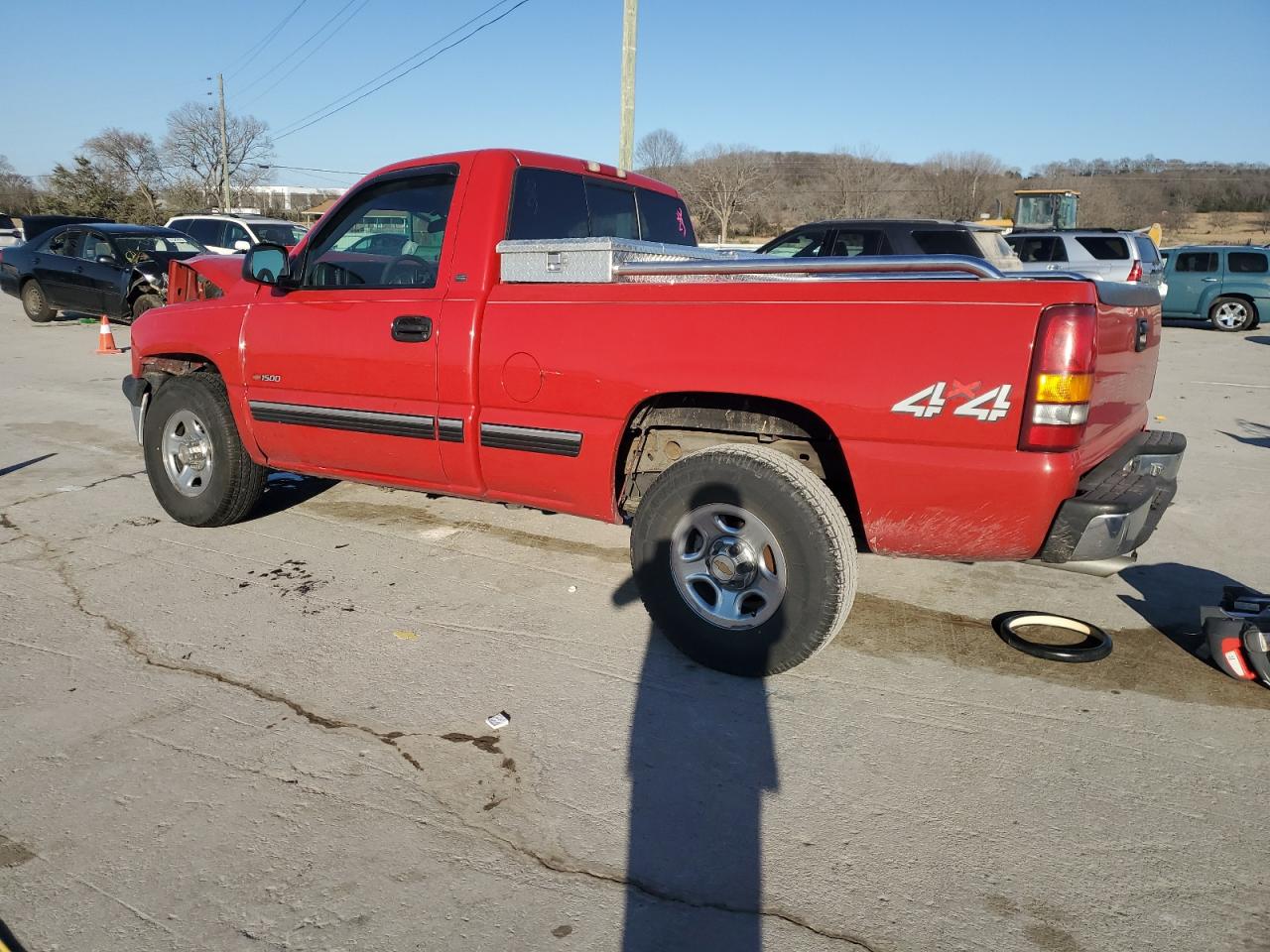2000 Chevrolet Silverado VIN 1GCEK14V8YZ191265 Copart auction photo, front end damage thumbnail 2