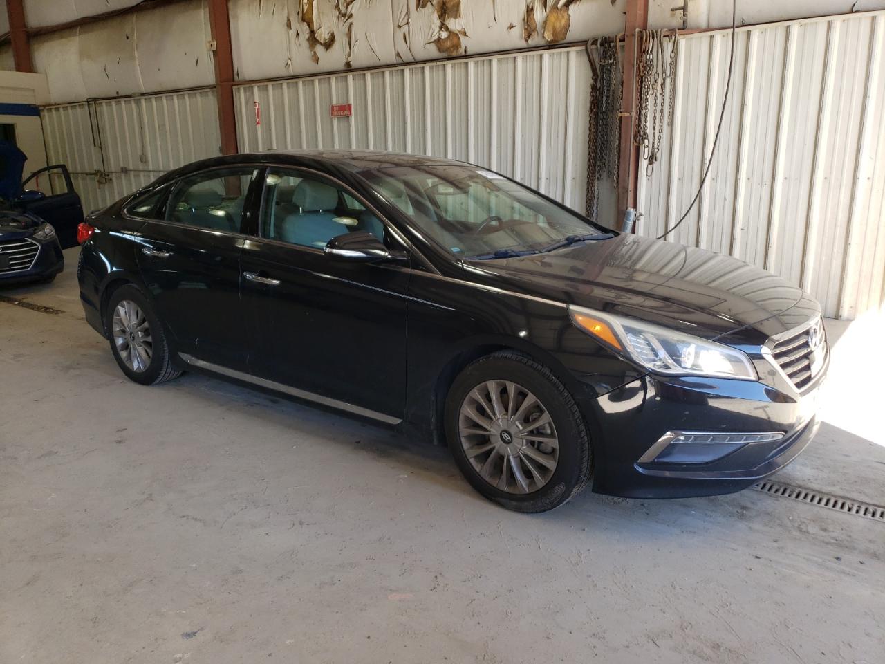 2015 Hyundai Sonata VIN 5NPE34AFXFH028245 Copart auction photo, top/roof damage thumbnail 4