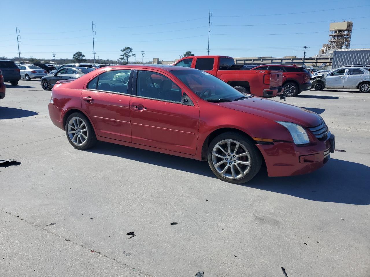 2008 Ford Fusion VIN 3FAHP07Z58R101443 Copart auction photo, side / front end damage thumbnail 4