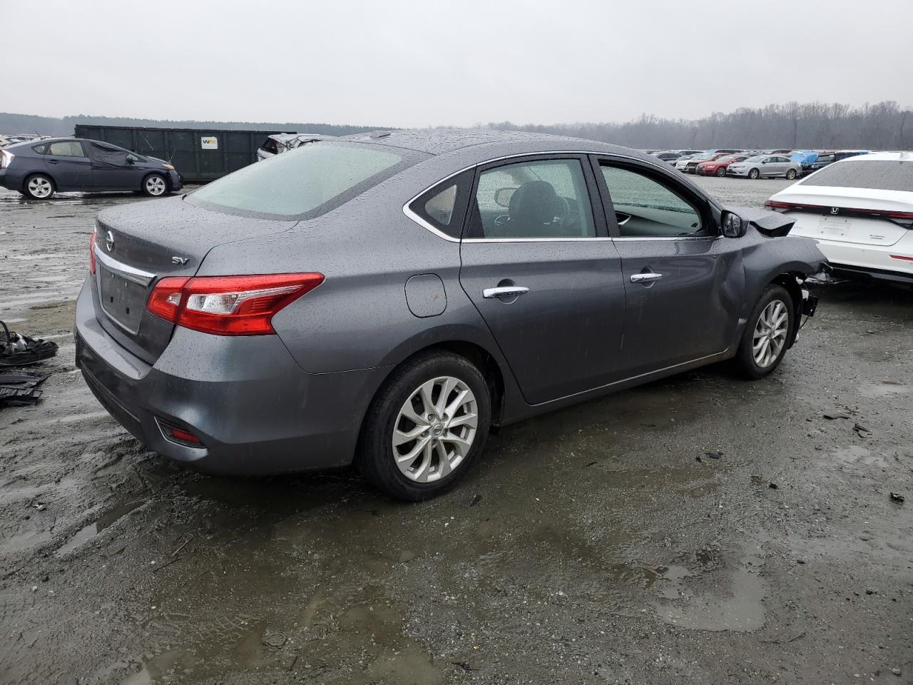 2019 Nissan Sentra VIN 3N1AB7AP9KY338365 Copart auction photo, front end / side damage thumbnail 3