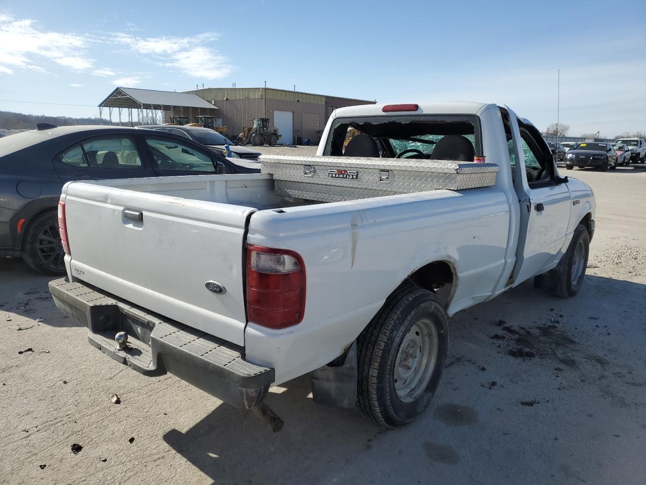 2002 Ford Ranger VIN 1FTYR10D42TA78431 Copart auction photo, top/roof damage thumbnail 3
