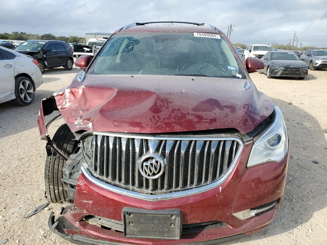 2015 Buick Enclave VIN 5GAKRBKD0FJ246657 Copart auction photo, front end damage thumbnail 5
