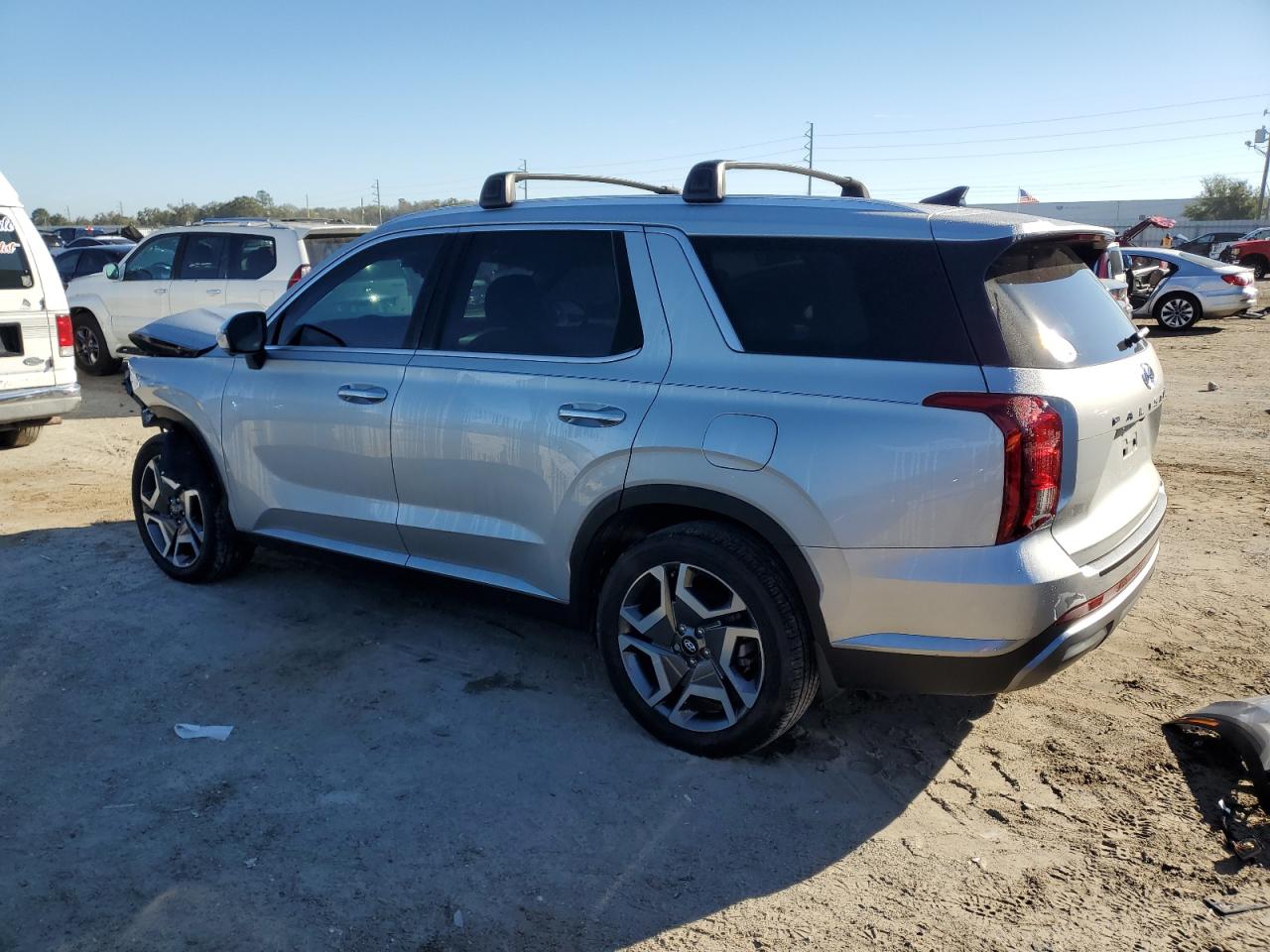 2023 Hyundai Palisade VIN KM8R4DGE6PU636859 Copart auction photo, front end damage thumbnail 2
