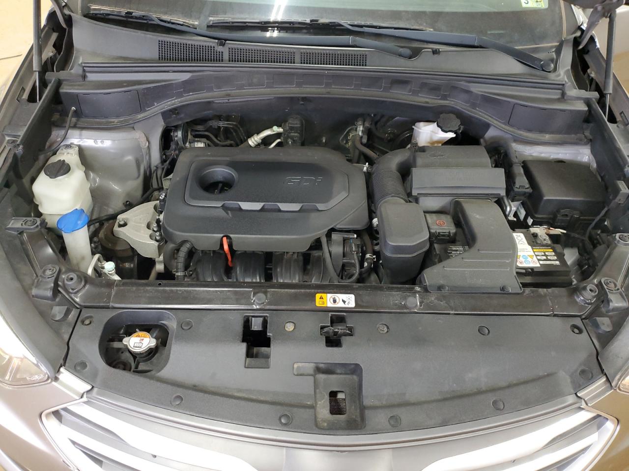 2018 Hyundai Santa Fe VIN 5NMZTDLBXJH087457 Copart auction photo, front end / undercarriage damage thumbnail 14