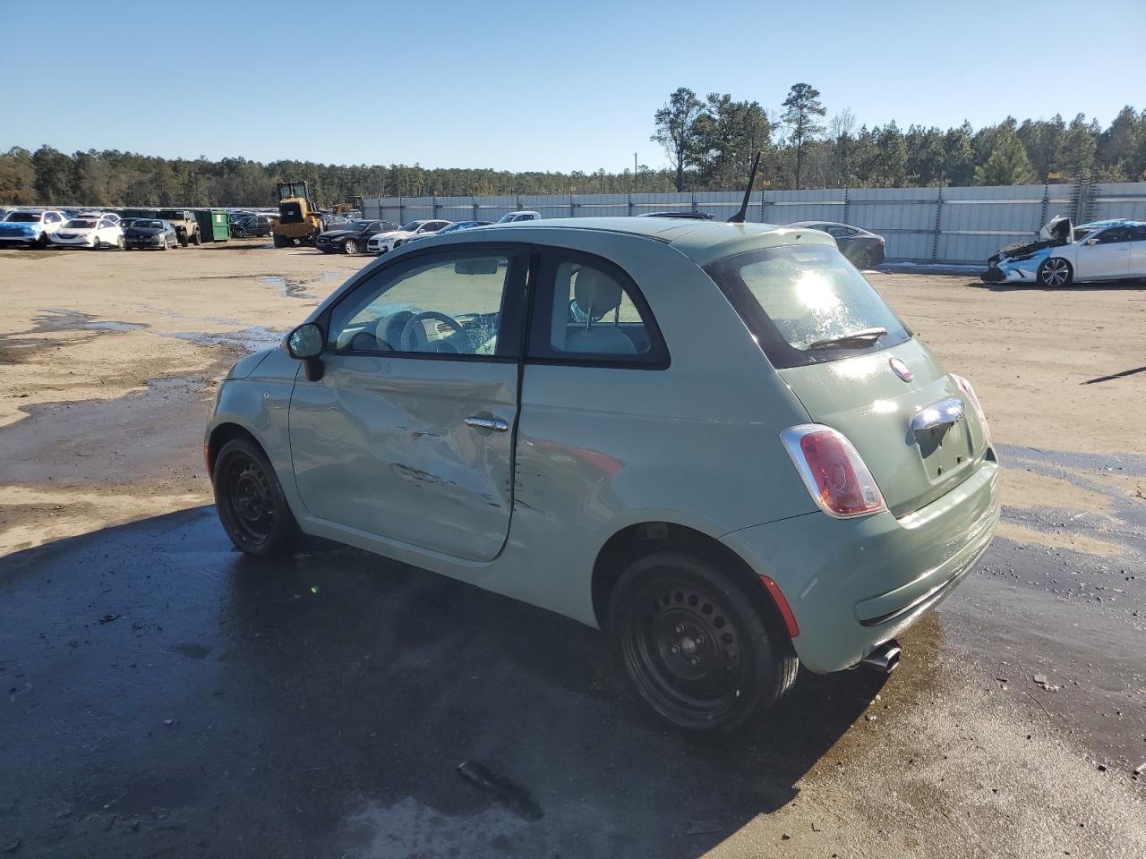2012 Fiat 500 VIN 3C3CFFAR7CT164773 Copart auction photo, side damage thumbnail 2
