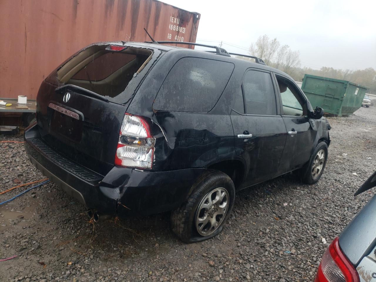 2002 Acura MDX VIN 2HNYD18652H508172 Copart auction photo, front end / rear end damage thumbnail 3