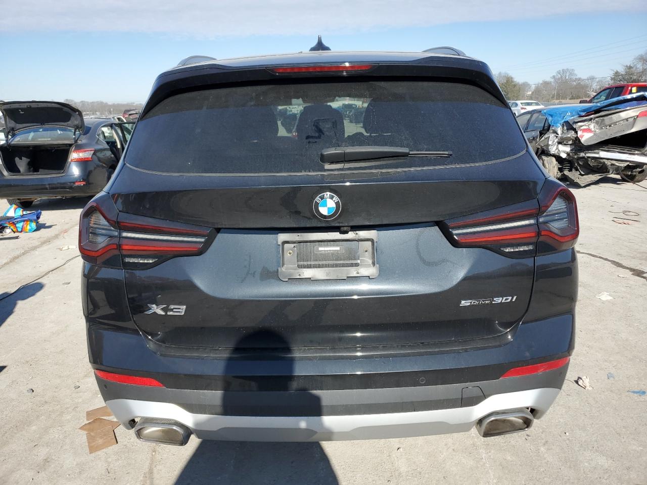 2023 BMW X3 VIN 5UX43DP0XP9S88524 Copart auction photo, front end / side damage thumbnail 6