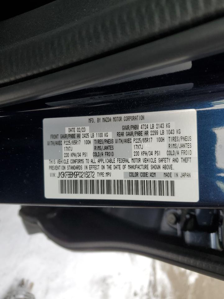 2023 Mazda CX-5 VIN JM3KFBBM9P0216272 Copart auction photo, front end damage thumbnail 13