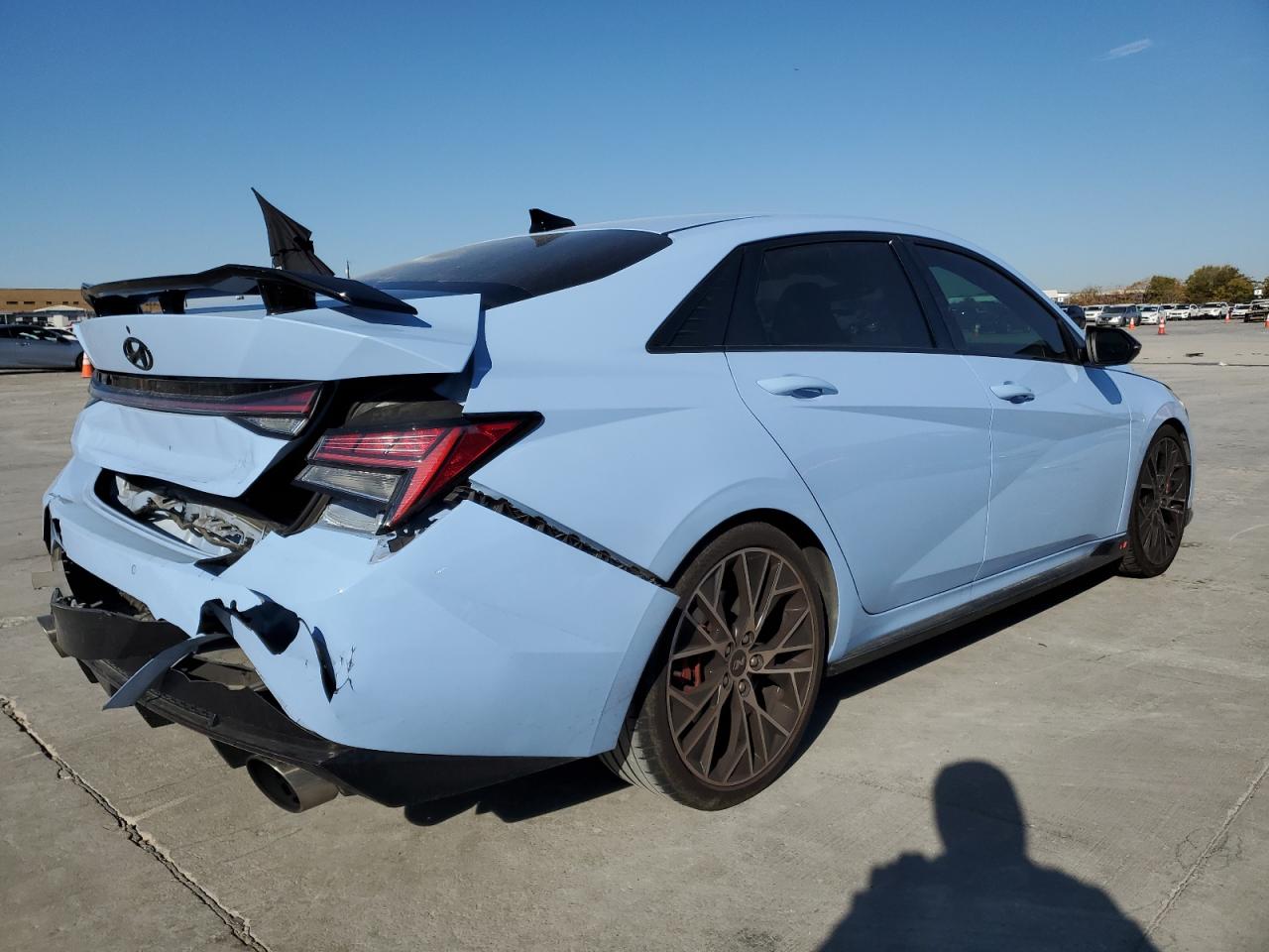 2022 Hyundai Elantra VIN KMHLW4AK9NU004336 Copart auction photo, rear end damage thumbnail 3