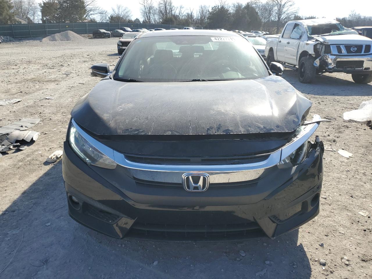 2017 Honda Civic VIN 19XFC1F95HE018140 Copart auction photo, front end / rear end damage thumbnail 5