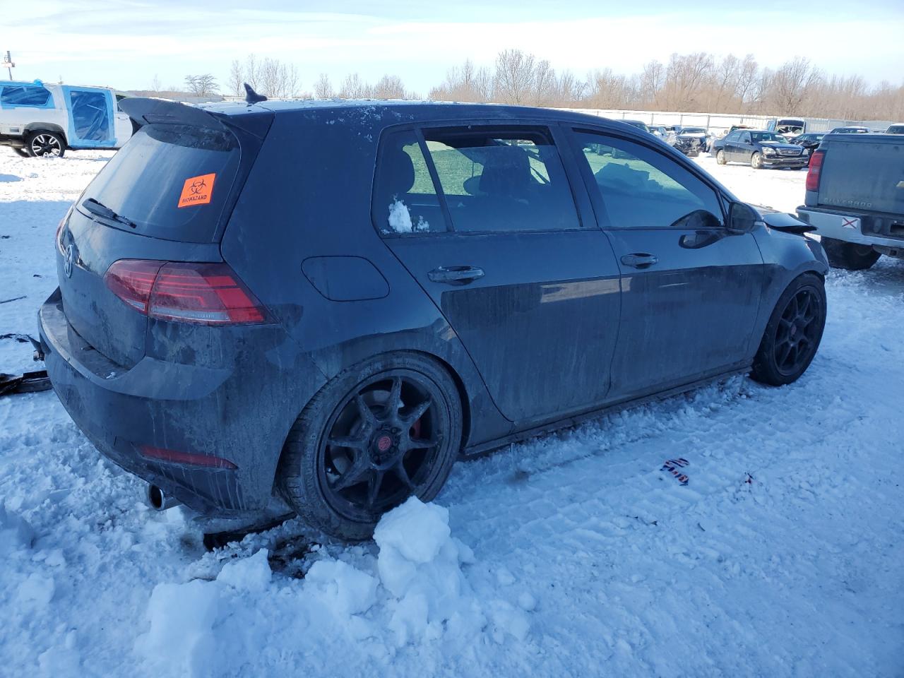 2019 Volkswagen GTI VIN 3VW6T7AU1KM007581 Copart auction photo, front end damage thumbnail 3