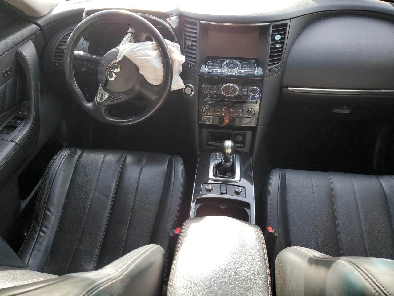 2015 Infiniti QX70 VIN JN8CS1MW8FM482380 Copart auction photo, front end damage thumbnail 8