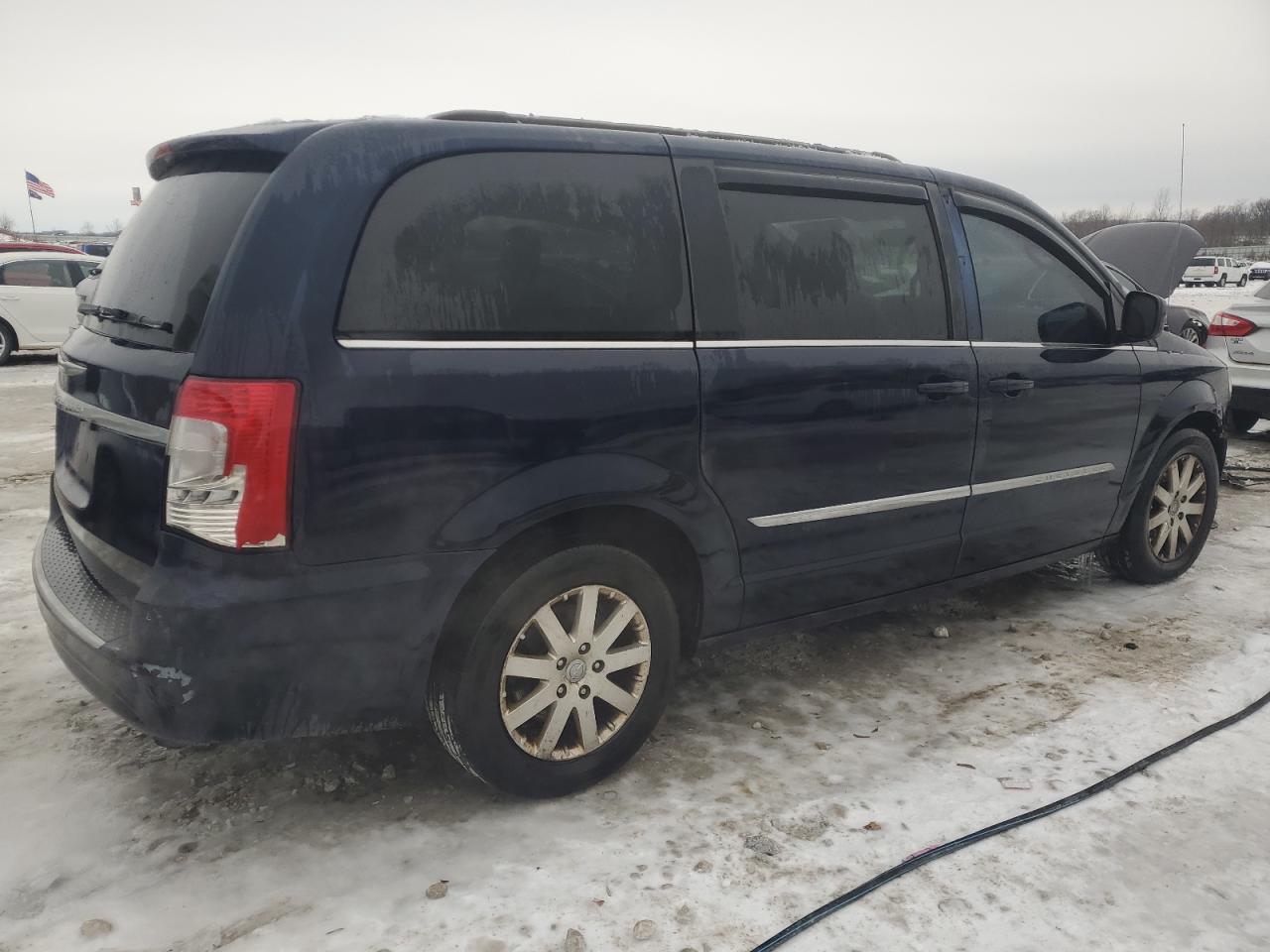 2014 Chrysler Town & Country VIN 2C4RC1BG8ER446117 Copart auction photo, front end / side damage thumbnail 3