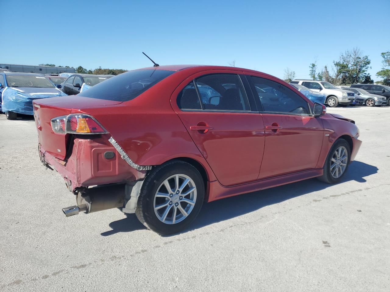 2015 Mitsubishi Lancer VIN JA32U1FUXFU003517 Copart auction photo, rear end / front end damage thumbnail 3