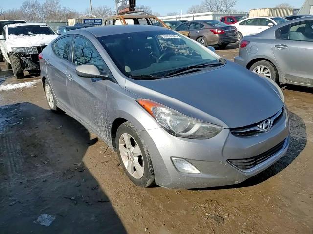 2012 Hyundai Elantra VIN KMHDH4AE7CU335969 Copart auction photo, vandalism damage thumbnail 11