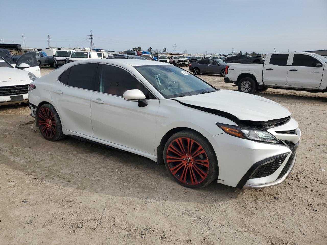 2022 Toyota Camry VIN 4T1K61AK1NU028494 Copart auction photo, front end / rear end damage thumbnail 4