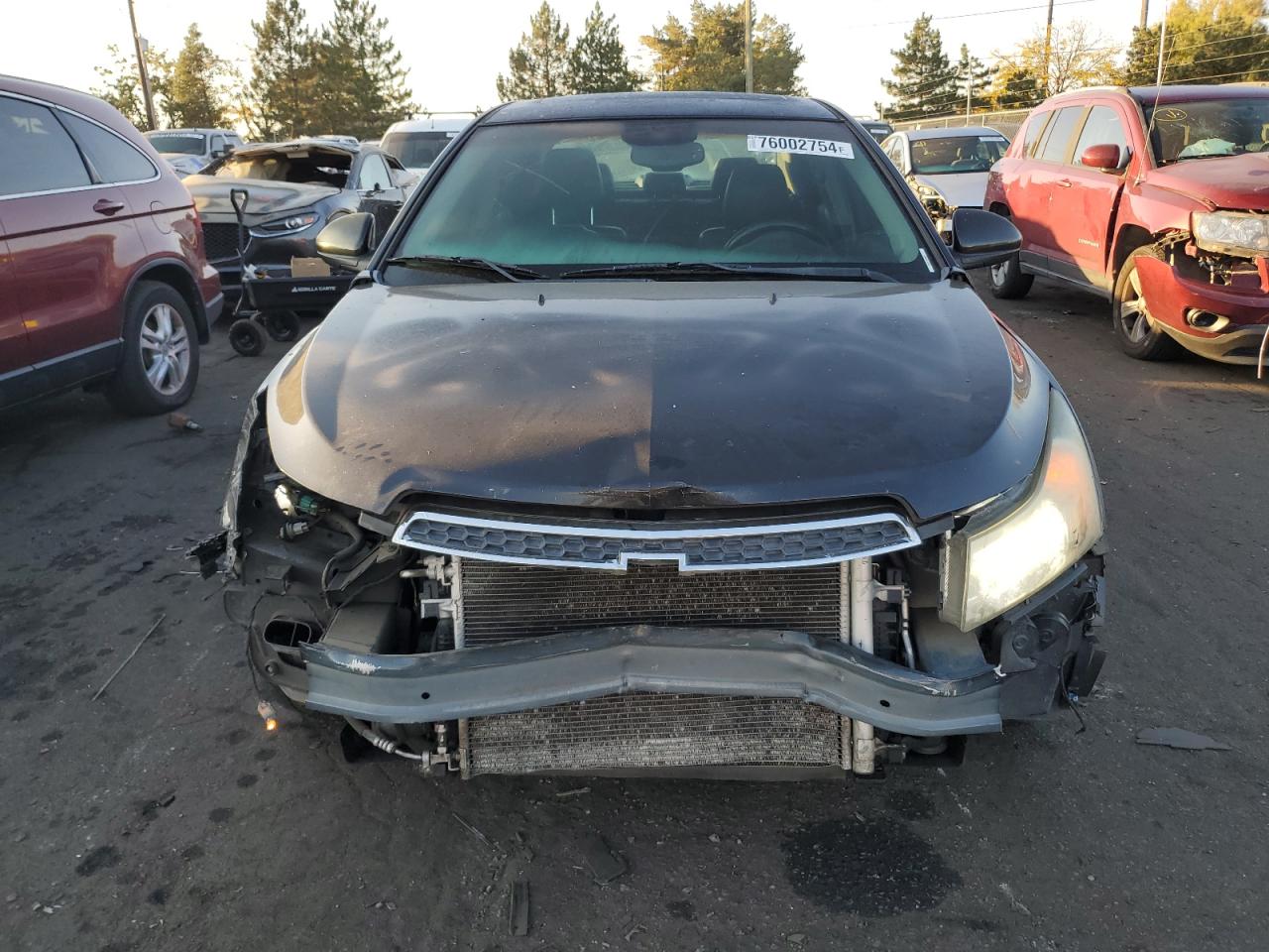 2011 Chevrolet Cruze VIN 1G1PH5S94B7112657 Copart auction photo, front end / side damage thumbnail 5