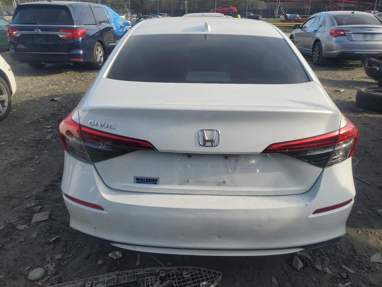 2022 Honda Civic VIN 2HGFE2F2XNH527306 Copart auction photo, all over damage thumbnail 6